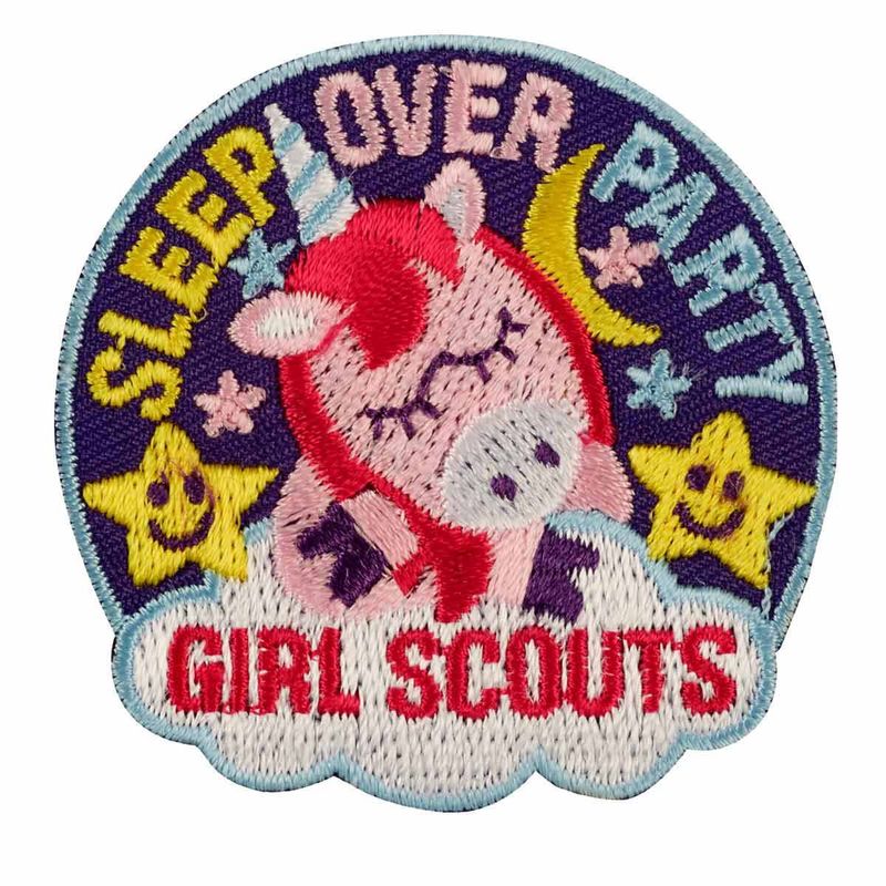 Sleepover Party Unicorn Iron-On Fun Patch