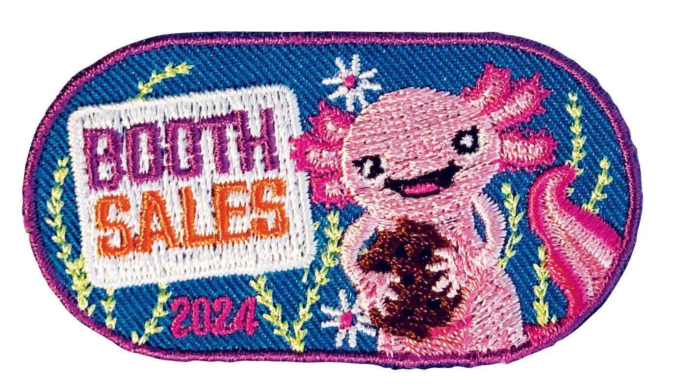 Booth Sales 2024 Axolotl Fun Patch