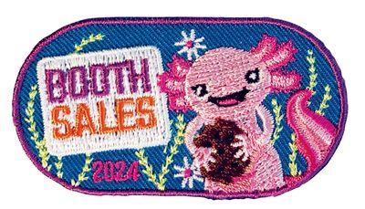 Booth Sales 2024 Axolotl Fun Patch