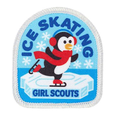 Ice Skating Penguin Fun Patch