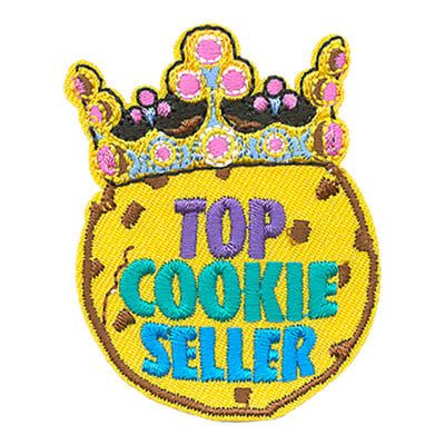 Top Cookie Seller Fun Patch - Cookie with Crown