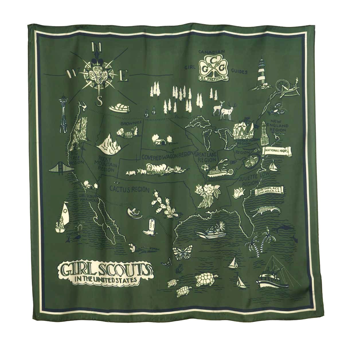 Official Adult Legacy Archive Map Scarf