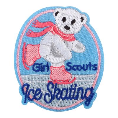 Ice Skating Fun Patch - Polar Bear