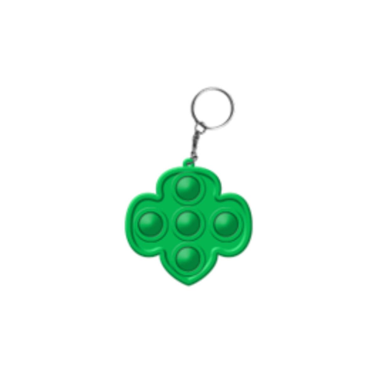 Trefoil Fidget Pop-It Keychain