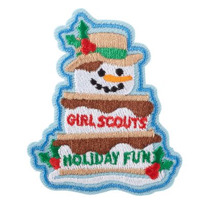 Holiday Fun S&#39;more Snowman Fun Patch