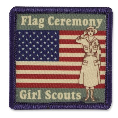 Flag Ceremony Fun Patch - Vintage
