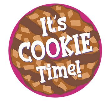Foldable Cookie Sign - Cookie Time Samoa Round