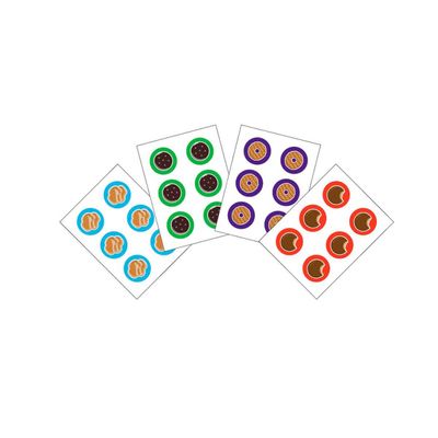 Cookie Sticker Sheets (Pack of 4)