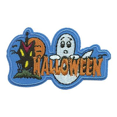 Halloween Fun Patch (Blue with Glow in the Dark Ghost)