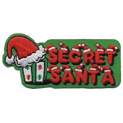 Secret Santa Fun Patch (green)