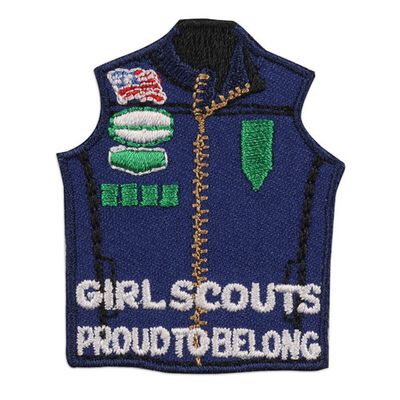 Adult Vest Proud to Belong Fun Patch