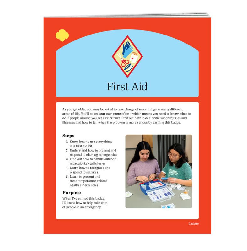 Badge Requirements - Cadette First Aid - Updated 2024