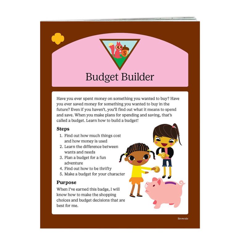 Badge Requirements - Brownie Budget Builder