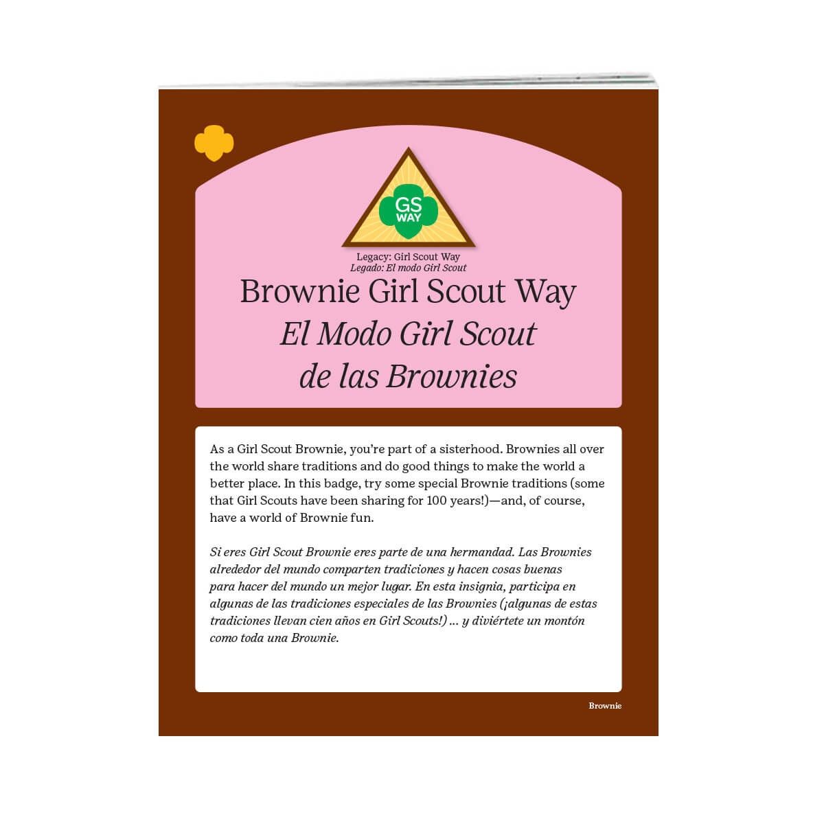 Badge Requirements - Brownie Girl Scout Way (Bilingual)
