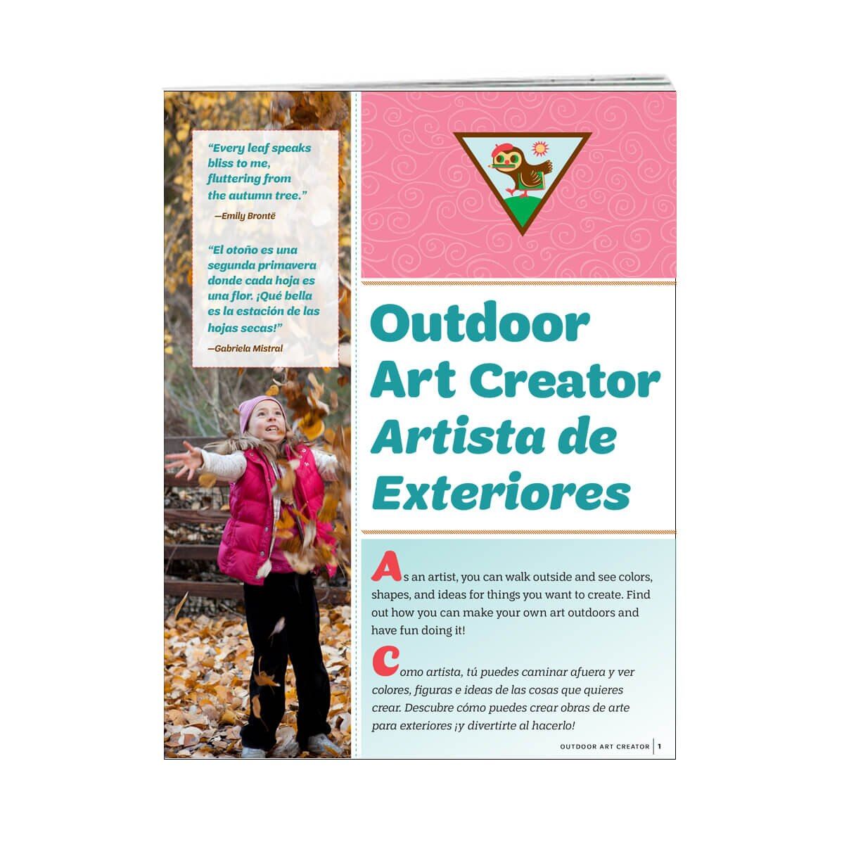 Badge Requirements - Brownie Outdoor Art Creator (Bilingual)