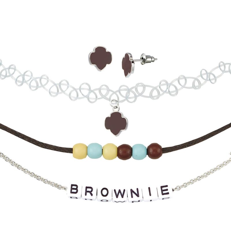 Brownie Earrings and Choker Necklace Set