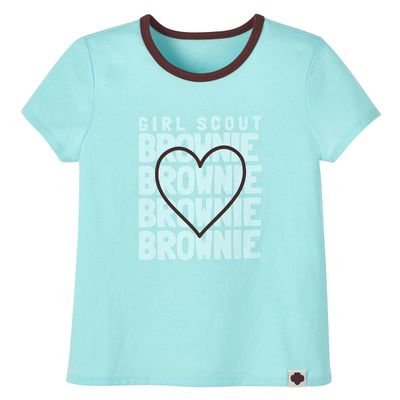 Brownie Heart Blue T-Shirt