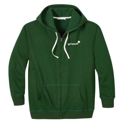 Green Zip-Up Hoodie