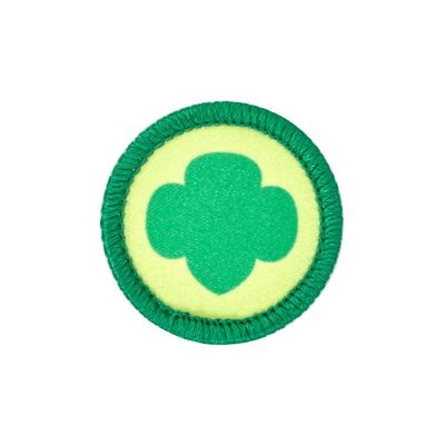 Girl Scout Trefoil Center Month Patch
