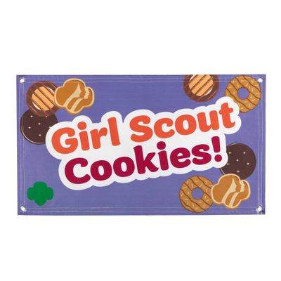 Girl Scout Cookies Banner  (Purple)