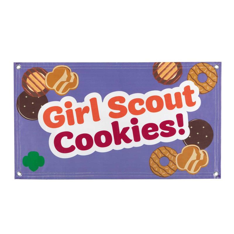 Girl Scout Cookies Banner  (Purple)