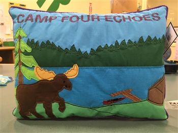 Camp Four Echoes Moose Pillow