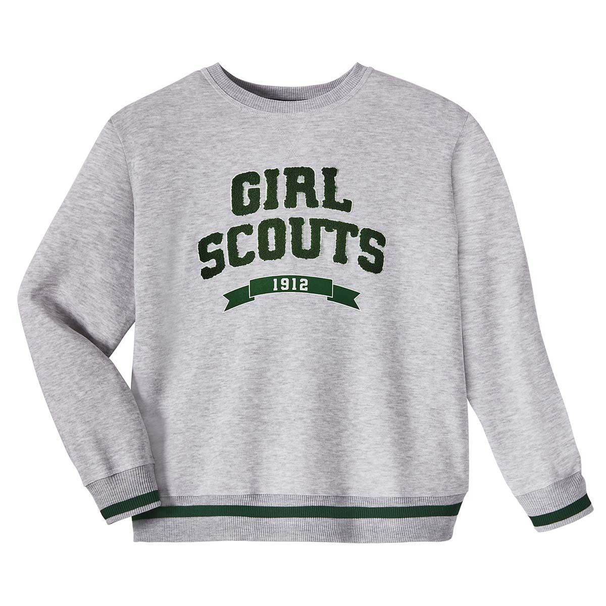 Gray Varsity Pullover Sweatshirt