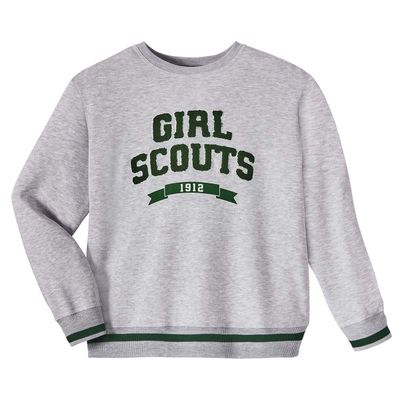 Gray Varsity Pullover Sweatshirt