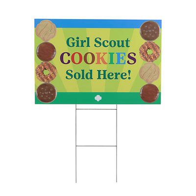 Cookies Sold Here Yard Sign (2025)