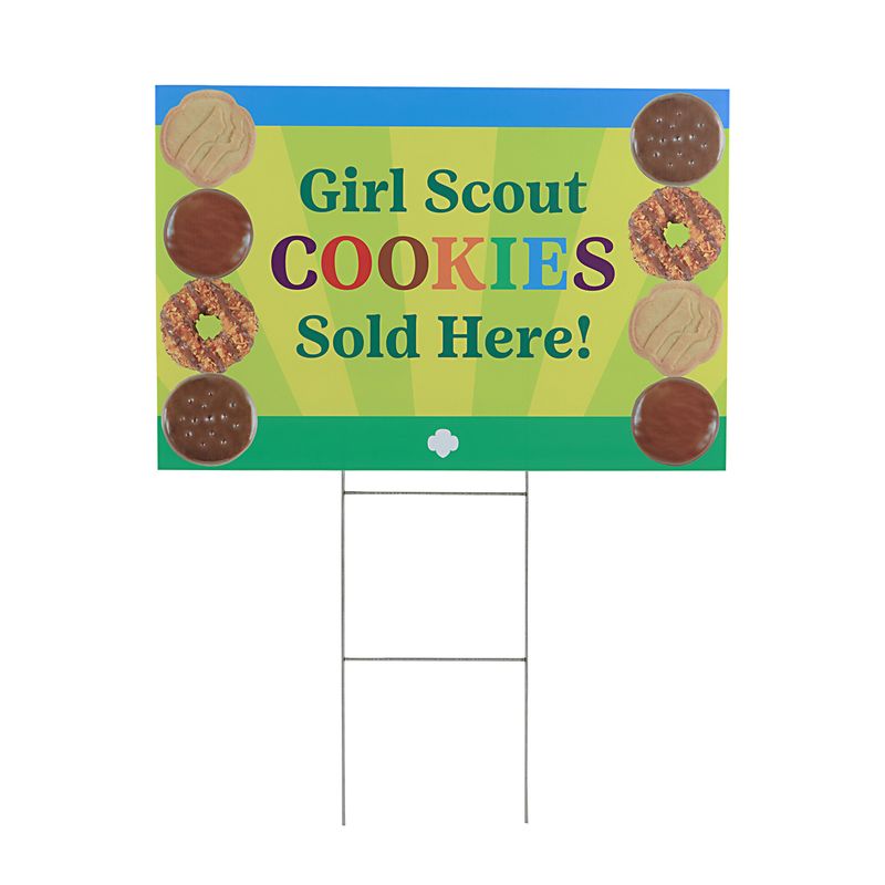 Cookies Sold Here Yard Sign (2025)