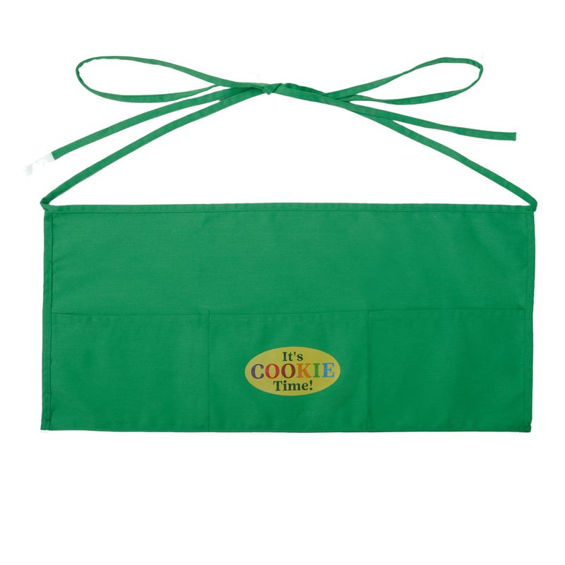 Green Cookie Time Half Apron
