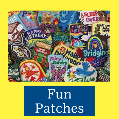 Girl Scout Patches. Shop for patches for Daisies, Brownies, Juniors, Cadettes, Seniors, and Ambassadors. We carry a bit of everything!