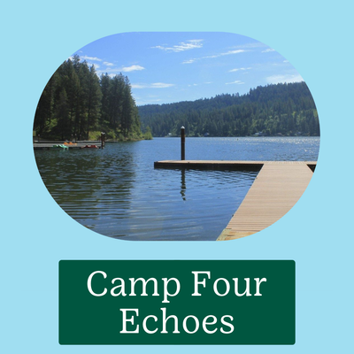 Camp Four Echoes is the gem of Girl Scouts of Eastern Washington and Northern Idaho. Located on Lake Coeur d&#39;Alene, this summer camp hosts hundreds of Girl Scouts each year. Shop Camp Four Echoes merch, sweatshirts, hoodies, and C4E patches here. 