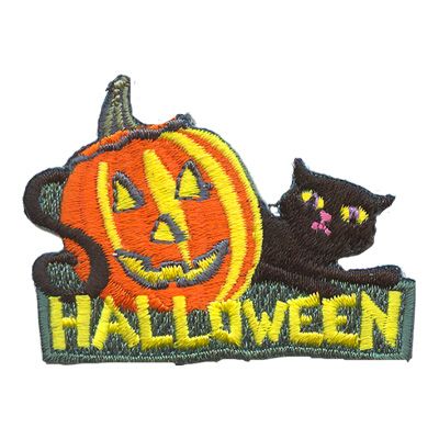 Halloween Fun Patch (pumpkin and cat)