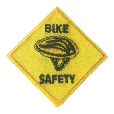 Bike Safety Fun Patch (Yellow)