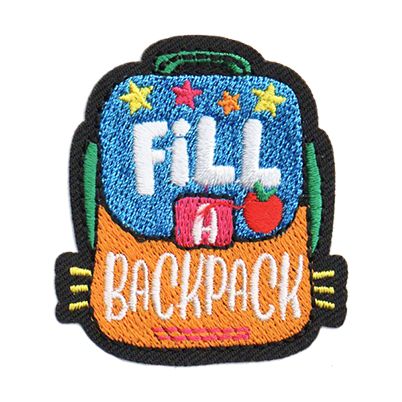 Fill a Backpack Fun Patch