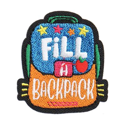 Fill a Backpack Fun Patch