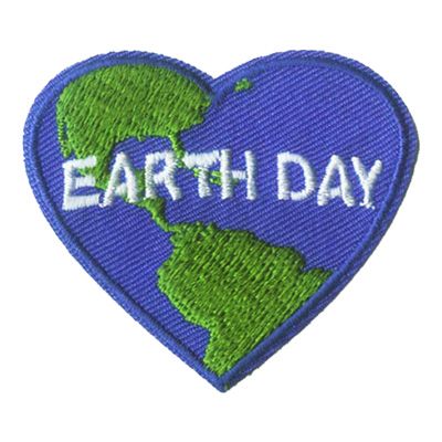Earth Day Heart Fun Patch