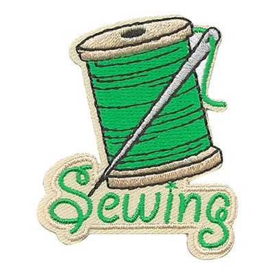 Sewing Fun Patch - Green Thread