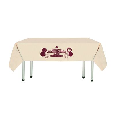Cookie Table Cloth - Khaki and Pink - 72&quot;x108&quot;
