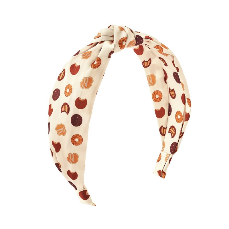 Cookie White Knotted Headband