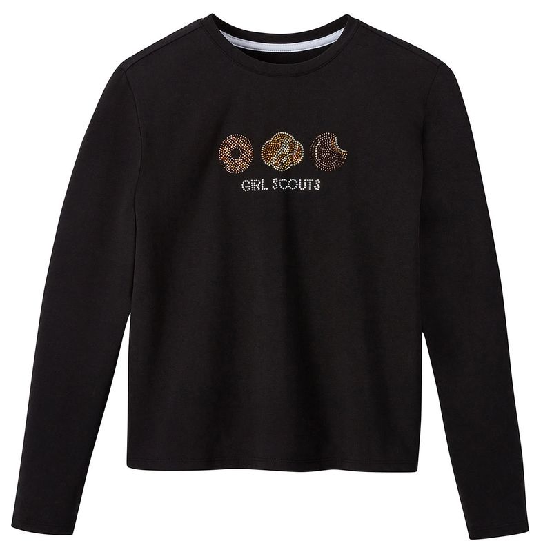 Rhinestone Cookie Long Sleeve Shirt