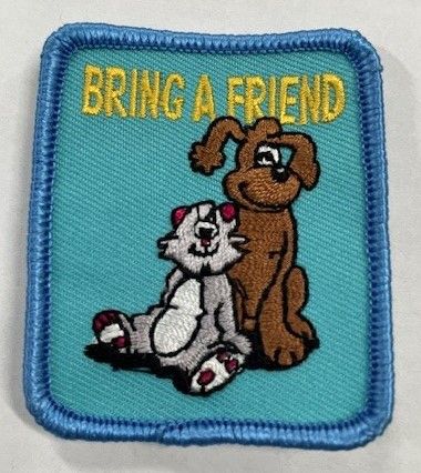 Bring a Friend Fun Patch - Cat &amp; Dog*