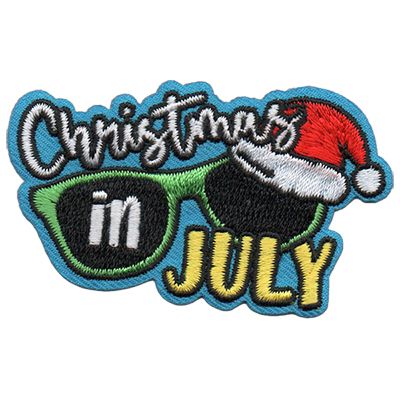 Christmas in July Fun Patch (sunglasses)