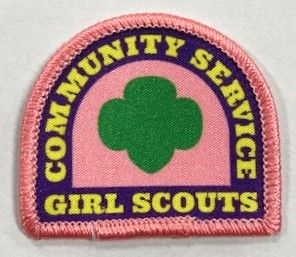 Community Service Sew-On Fun Patch (pink)