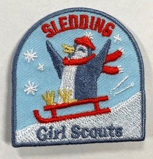Sledding Fun Patch (penguin)