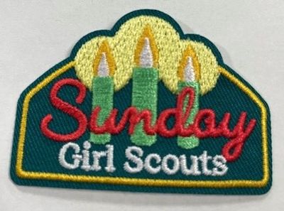 Girl Scout Sunday Sew-On Fun Patch (candles)