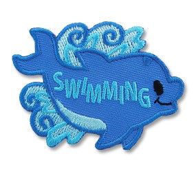 Swimming Dolphin Fun Patch