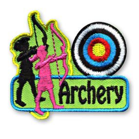 Archery Fun Patch (2 girls and target)