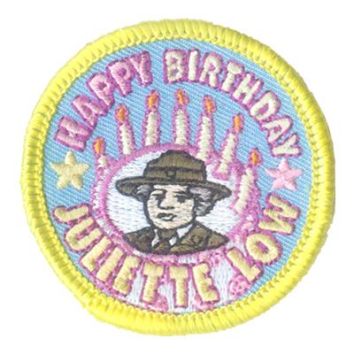 Happy Birthday Juliette Low Fun Patch